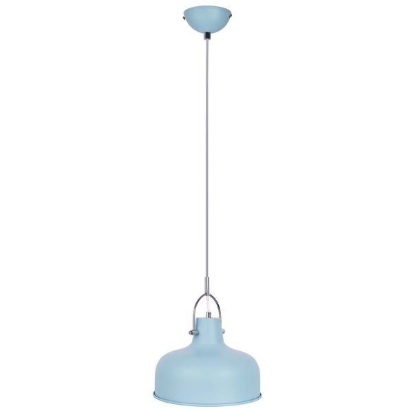 LED Pendelleuchte H: 19 cm, H: max. 150, D: 27 cm (ohne Leuchtmittel 1 x E27, max. 40 W), Blau