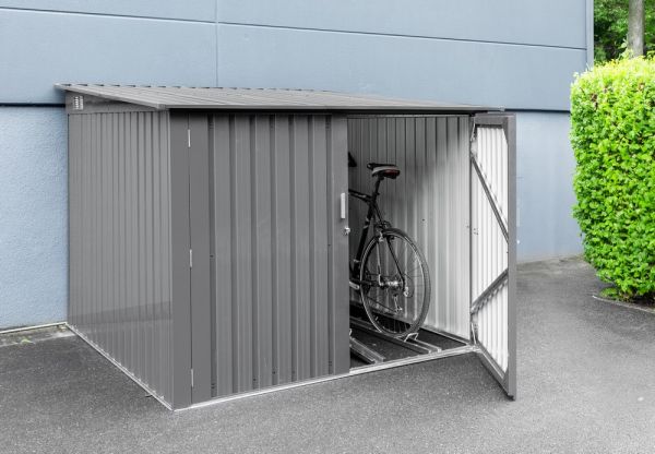 Fahrradgarage-/Fahrradhaus-/Fahrradbox Metall ca. 204 x 206 x 163 cm