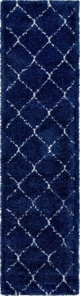 Teppich "Temara Shag" Läufer Marineblau CA10410