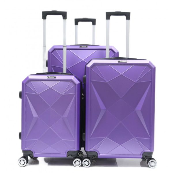 Reisekoffer ABS-03 Koffer 3-teilig Hartschale Trolley Set Kofferset Handgepäck Gepäck Reisetasche