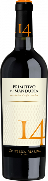 Primitivo di Manduria DOC 14 Contessa Marina Italien  trocken - 6er Karton Cantolio Vini Norma24 DE