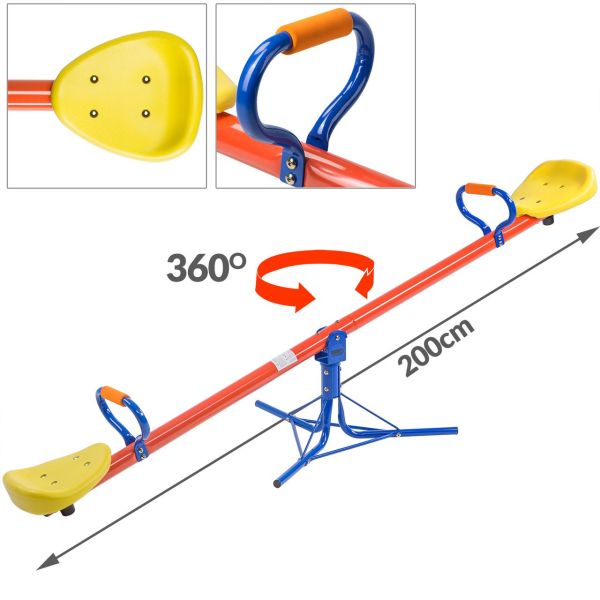Gartenwippe 200x67x70cm - 360° drehbar - 70cm Höhe max. 70kg