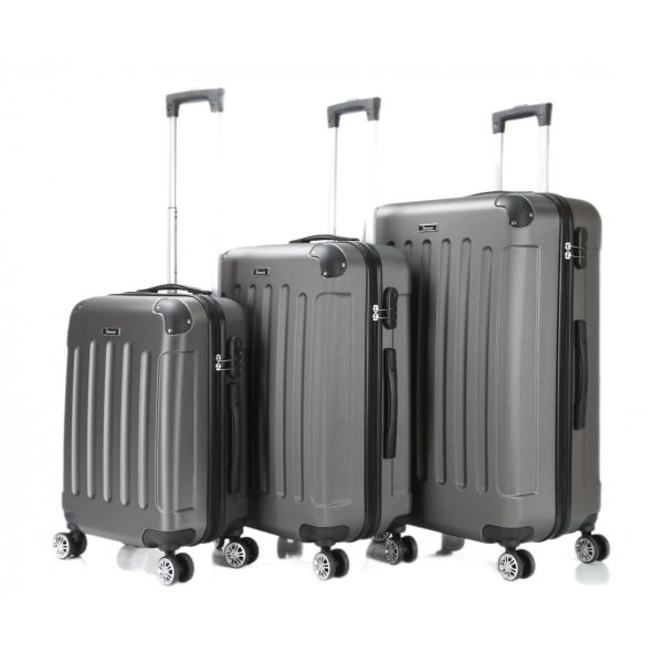 Reisekoffer Koffer 3 tlg Hartschale Trolley Set Kofferset Handgepäck Gepäck Reisetasche