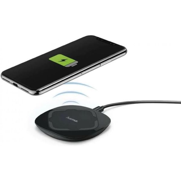 Qi Wireless Charger QI-FC15S Prime Line 15W Induktive Ladestation Kabelloses Ladegerät LED Schwarz