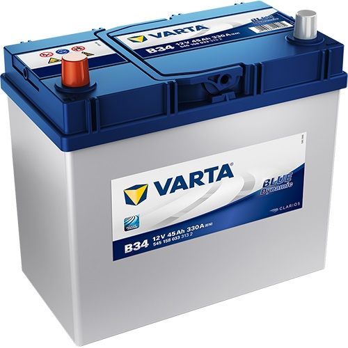 Blue Dynamic 5451580333132 Autobatterien, B34, 12 V, 45 Ah, 330 A