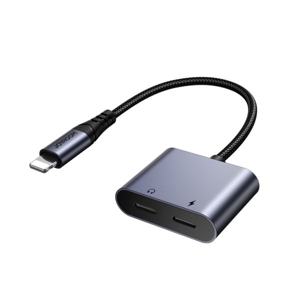 iPhone auf 2x iPhone DAC-Adapter 2in1 – Schwarz