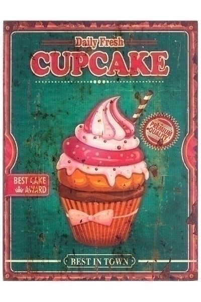 Holzschild "Cupcake II"