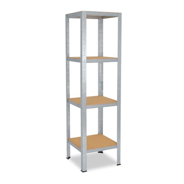 shelfplaza® HOME 180x40x40cm Schwerlastregal in verzinkt mit 4 Böden