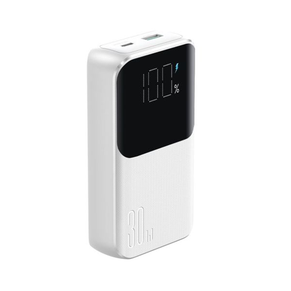 Mini-Powerbank mit integrierten Kabeln JR-PBC07 20000 mAh 30 W – Weiß