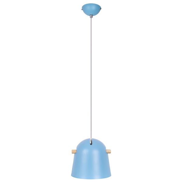 LED Pendelleuchte H: 22 cm, H: max. 150, D: 23 cm (ohne Leuchtmittel 1 x E27, max. 40 W), Blau