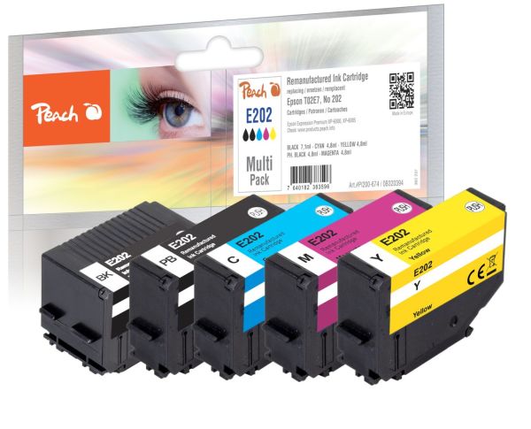 Spar Pack Tintenpatronen ersetzt Epson T02E7, No. 202