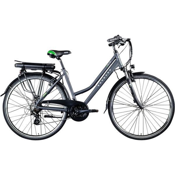 Z802 E Bike Trekkingrad Damen ab 155 cm mit Nabenmotor Pedelec Trekking Fahrrad mit 21 Gang