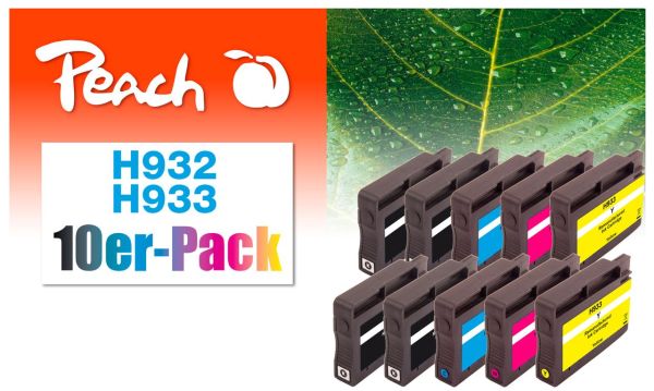 10er-Pack Tintenpatronen ersetzt HP No. 932, No. 933