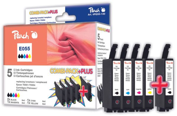 Spar Pack Plus Tintenpatronen ersetzt Epson T0556, T0551