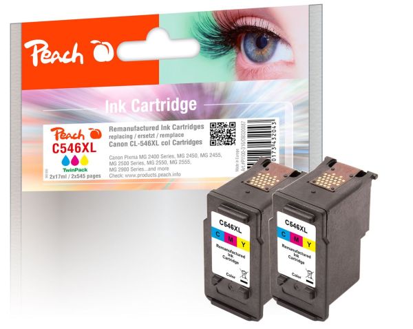 2 x Druckköpfe color ersetzt Canon CL-546XL*2