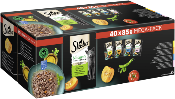 NATURE'S COLLECTION Portionsbeutel Multipack Feine Vielfalt in Sauce MSC 40x85g