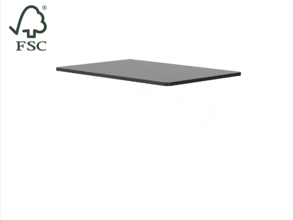 FlexiSpot Tischplatte in 120(B)x80(T)x2,5(H) cm, MDF, Farbe: Schwarz