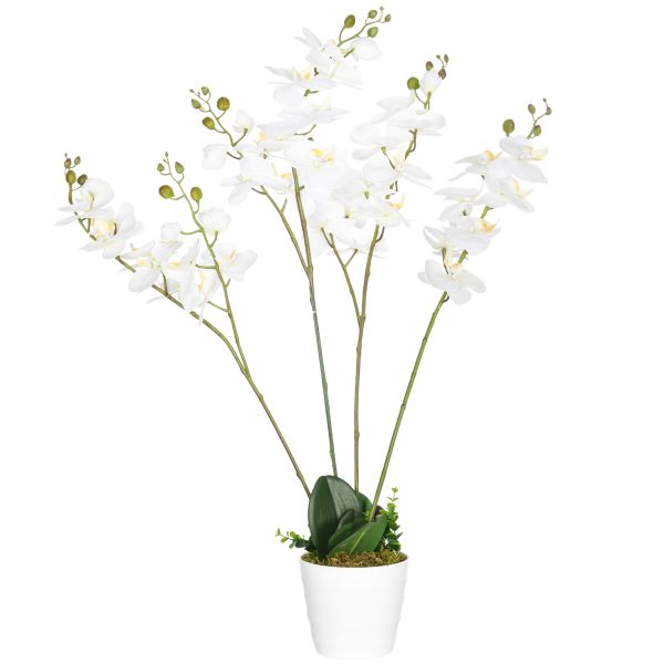Künstliche Pflanze, Künstliche Orchidee, Kunstpflanze Kunstblumen im Topf