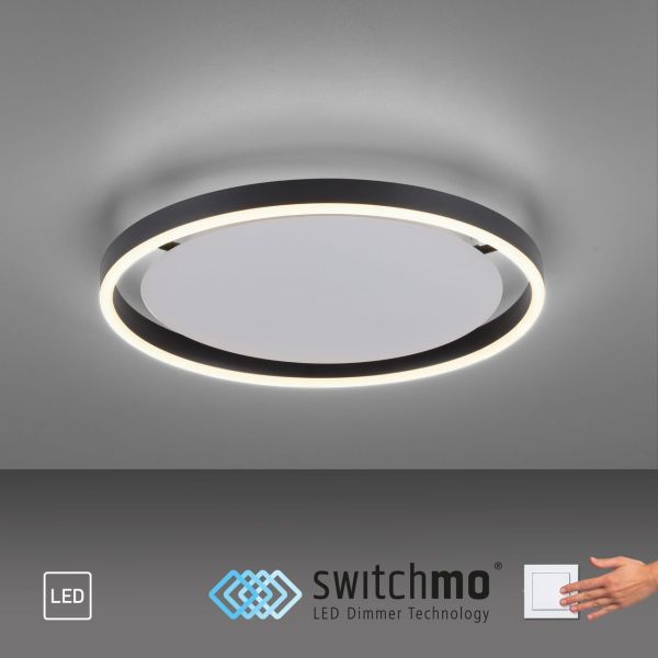 JUST LIGHT. LED Deckenleuchte RITUS, rund, 3-Stufen Dimmer, 3000Kelvin, Innenleuchte, IP20