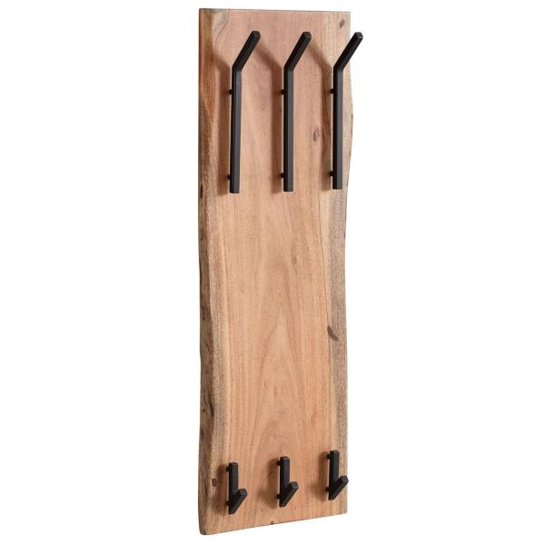 Wandgarderobe Holz Metall 35,5 x 100 x 11 cm