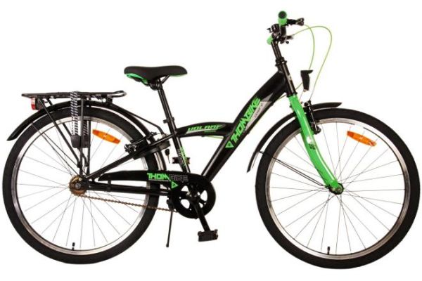 Thombike Kinderfahrrad - Jungen - 24 Zoll - Schwarz Grün - Zweihandbremsen