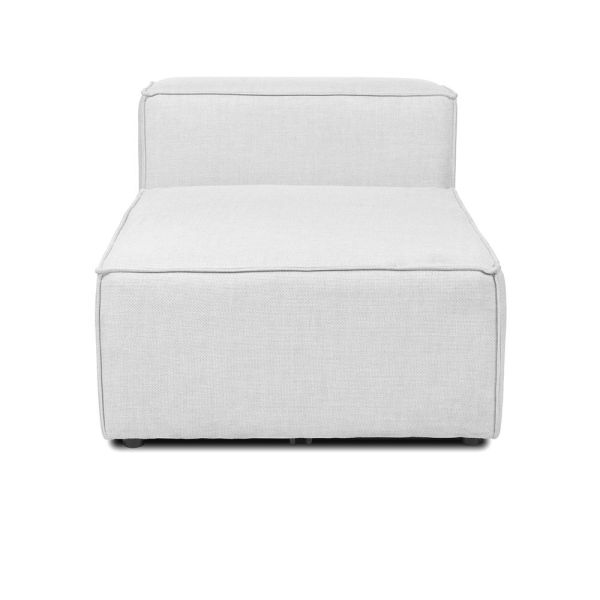 Modulares Sofa VERONA Mittelsofa - hellgrau