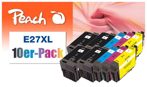 10er-Pack Tintenpatr., ersetzt Epson T2716, No. 27XL