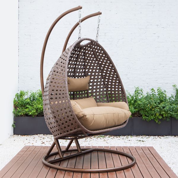 Polyrattan Hängesessel TWIN - Braun