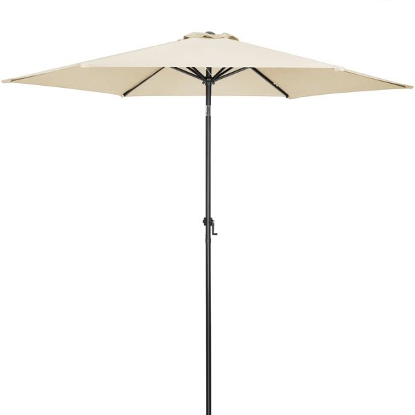 Sonnenschirm Beige Alu Ø300cm UV-Schutz 50+