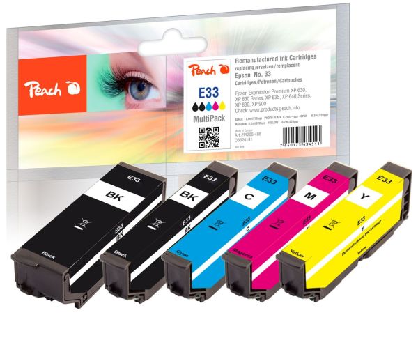 Spar Pack Tintenpatronen ersetzt Epson T3337, No. 33