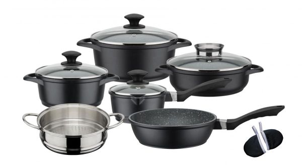 Kochtopf-Set Gourmet Granit 10-tlg.