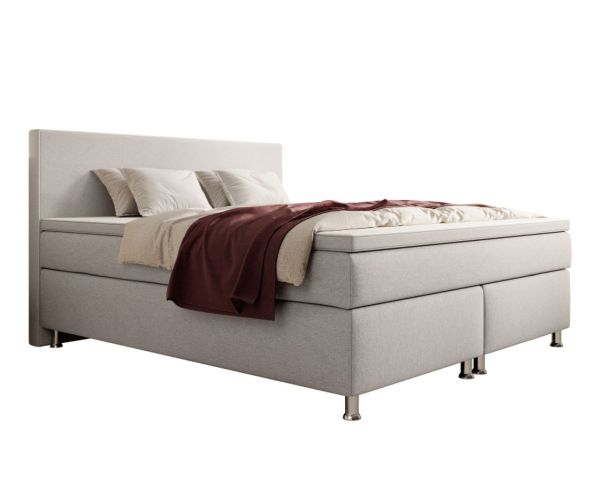 Boxspringbett Gent 180x200cm Silbergrau BEZ-176626