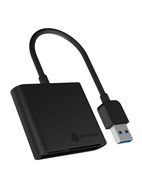 IB-CR301-U3, 3-fach Kartenleser mit USB 3.0 Type-A Anschluss