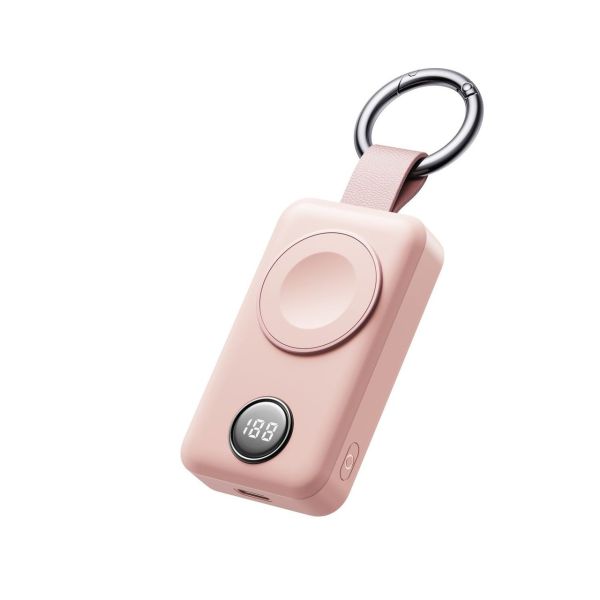 kabellose Powerbank 2000 mAh 3 W für Apple Watch rosa (JR-WQW01)