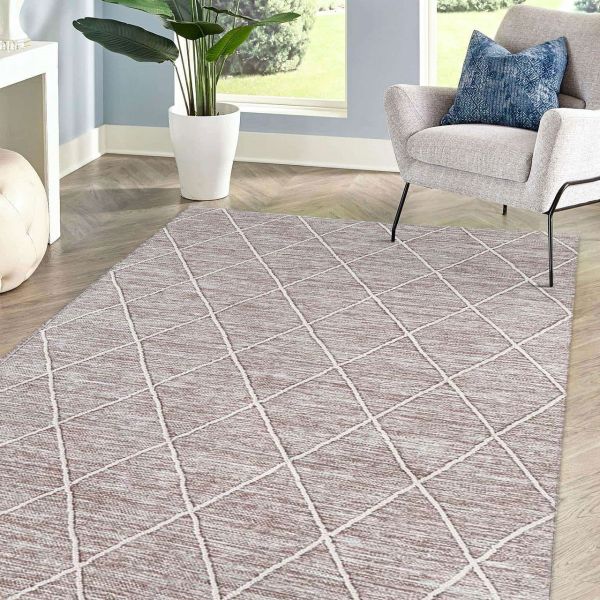 Teppich aus Baumwolle Braun 240 x 170 x 0,7 cm