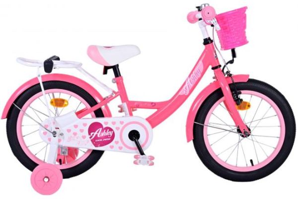 Ashley Kinderfahrrad - Mädchen - 16 Zoll - Rosa/Rot