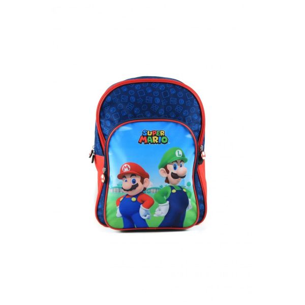 Super Mario und Luigi Rucksacktasche 42x31x15cm Schultasche Kindertasche Freizeittasche