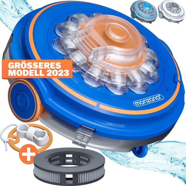 monzana® Poolreinigungsroboter Poolboy 600 35x18,5cm blau