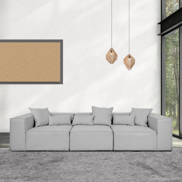 Modulares Sofa VERONA - M hellgrau