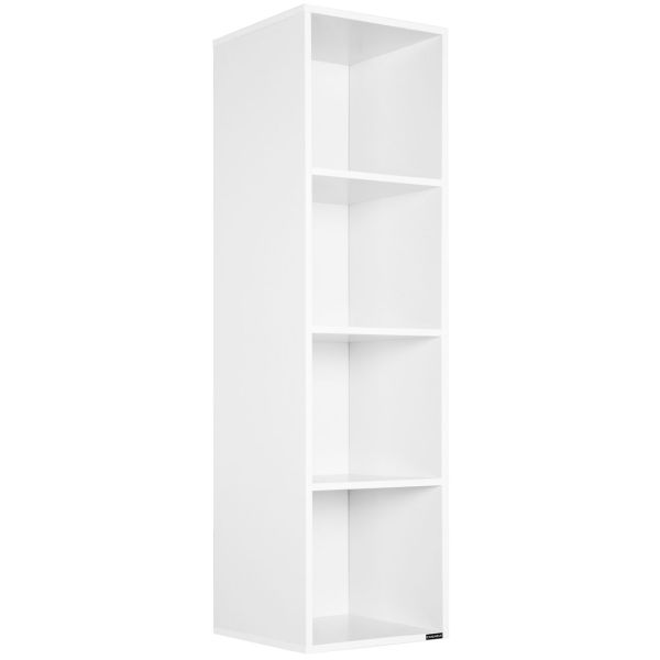Bücherregal Skylar Weiß 106x30x30cm