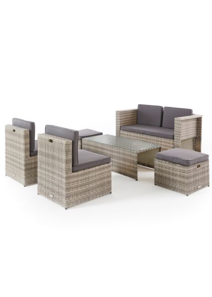 MyFlair Outdoor Lounge Set für 6 Pers.