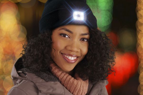 Beanie mit LED-Leuchte