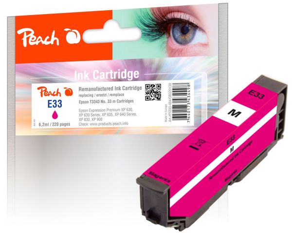 Tintenpatrone magenta ersetzt Epson T3343, No. 33 m