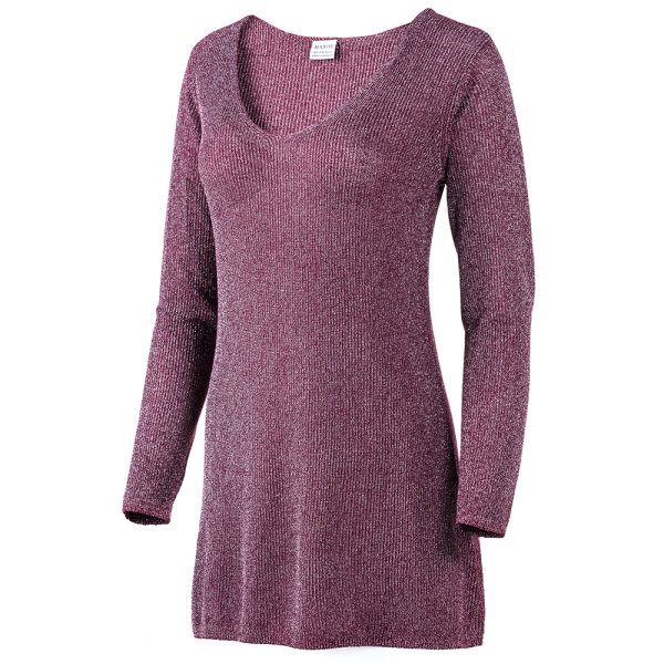 Longpullover mit Glitzer Effekt