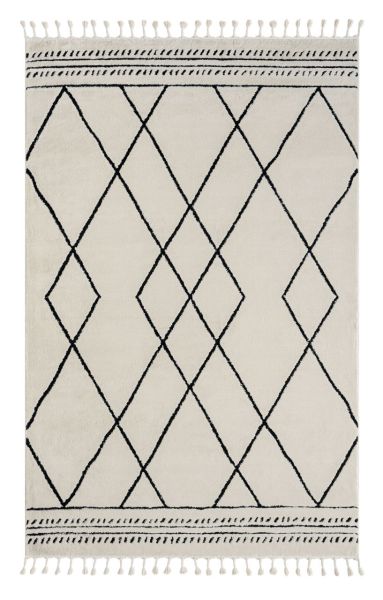 Teppich Moroccan Comfort, 200 cm x 290 cm, Farbe weiß, rechteckig, Florhöhe 19mm