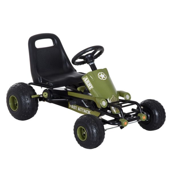 Go Kart Kinder Tretauto ab 3 Jahre Grün 99 x 65 x 56cm