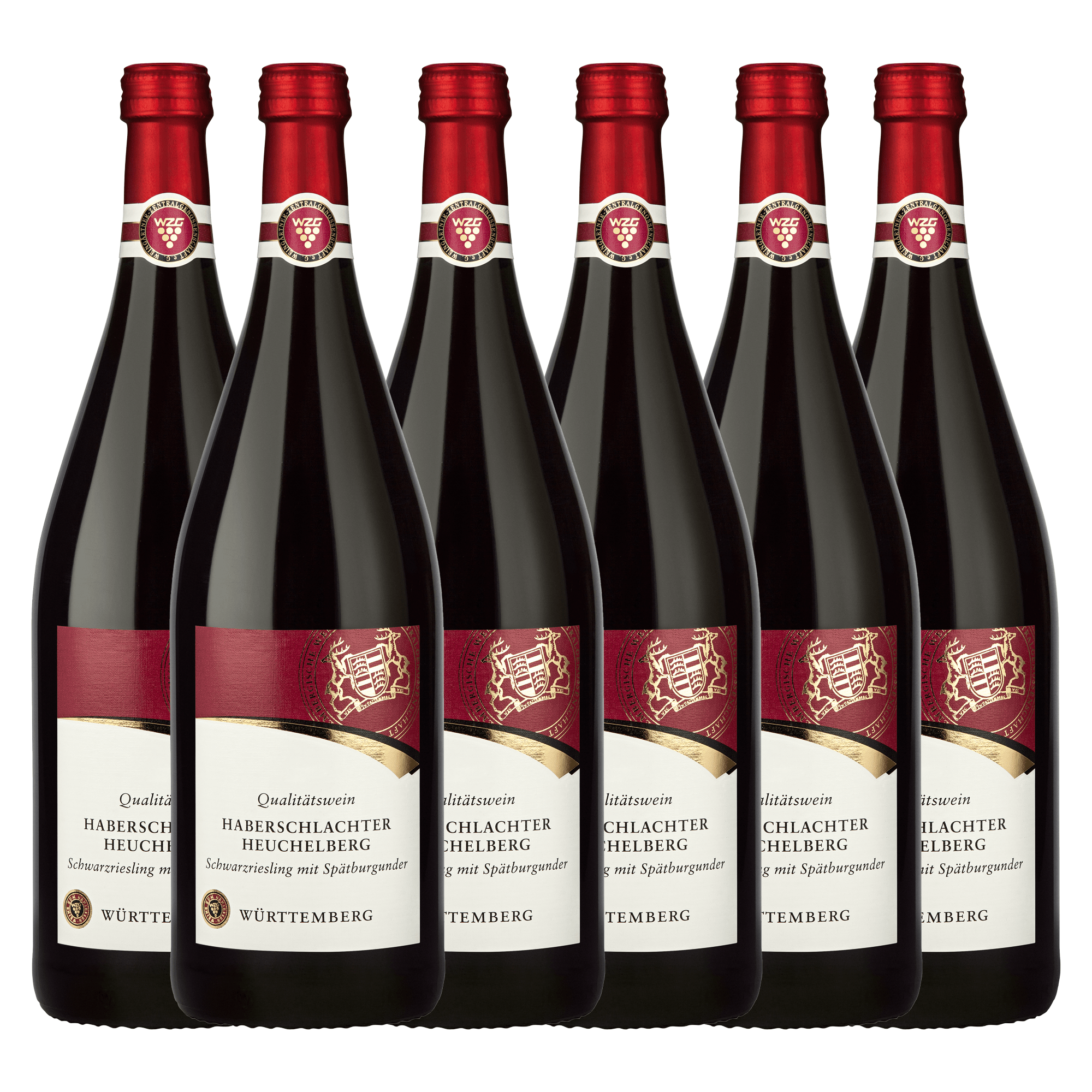 Spätburgunder lieblich Haberschlachter | 1,0L Norma24 mit Heuchelberg Karton 6er Schwarzriesling Qualitätswein