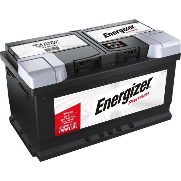 Premium 580406074I172 Autobatterien, EM80-LB4, 12 V 80 Ah 740 A