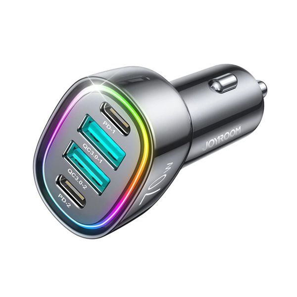 Zigarettenanzünder-Adapter Joyroom JR-CCN07 Autoladegerät 120 W 2xUSB-C USB-A