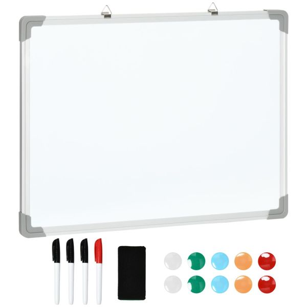 Whiteboard Magnetisch Magnettafel mit 4 Markern 1 Radiergummi 10 Magnet Staffelei Wandmontage leicht